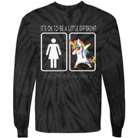 It's Ok To Be A Little Different Schizophrenia Awareness Tie-Dye Long Sleeve Shirt