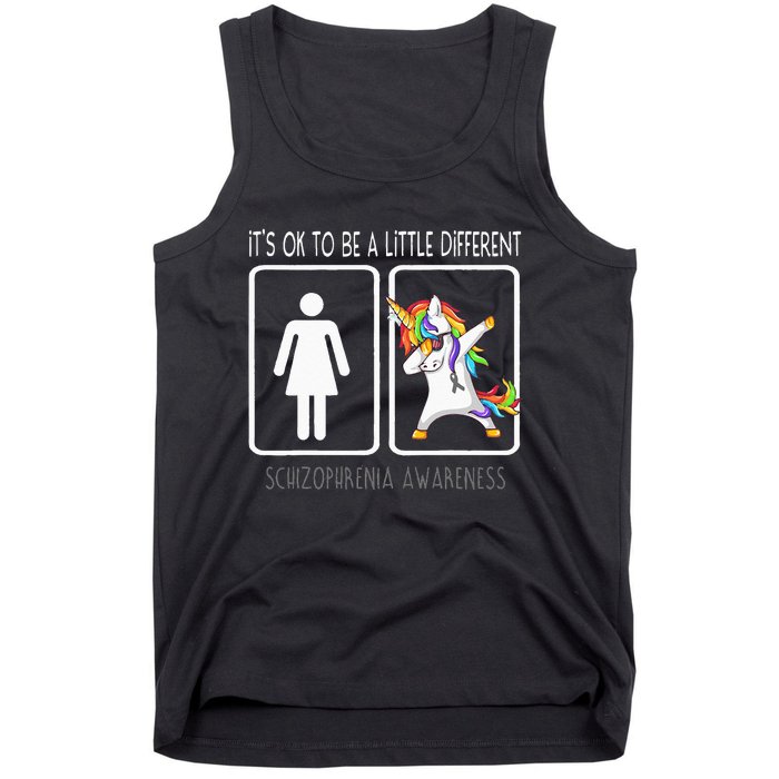 It's Ok To Be A Little Different Schizophrenia Awareness Tank Top