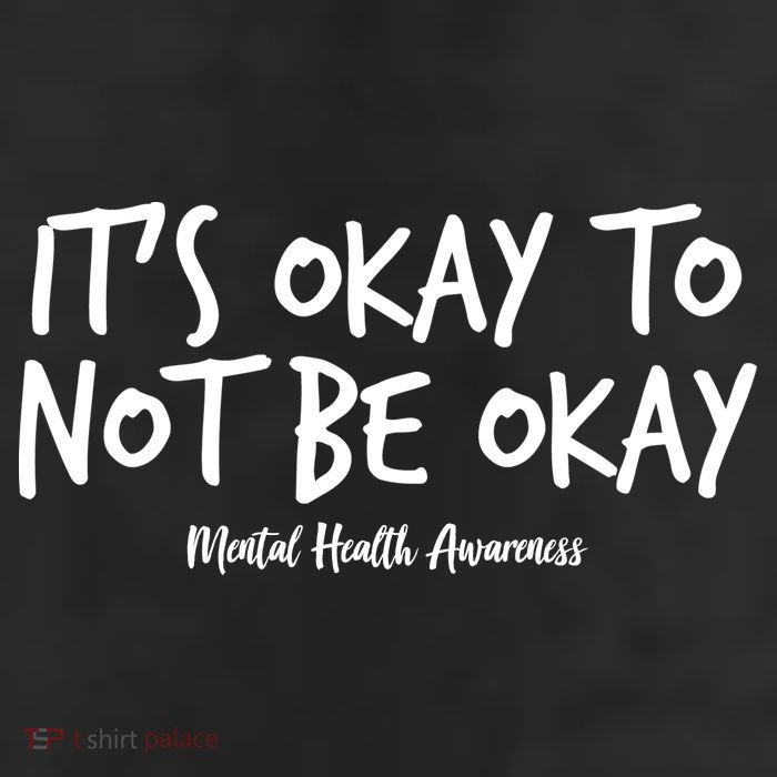 It's Okay To Not Be Okay Mental Health Awareness 7 Panel Mesh Trucker Snapback Hat