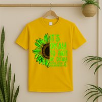 It's Okay To Not Be Okay Mental Health Awareness Green Sunflower T-Shirt