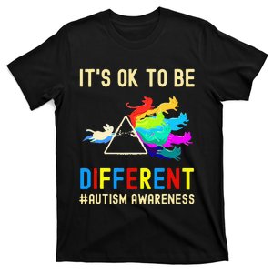 It's OK to be Different Autism Awareness Cat Prism T-Shirt