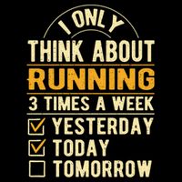I Only Think About Running Sayings Runner Quotes Marathon Gift Flat Bill Trucker Hat