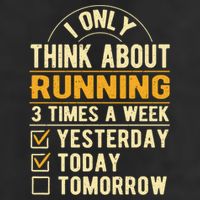 I Only Think About Running Sayings Runner Quotes Marathon Gift 25L Jumbo Tote