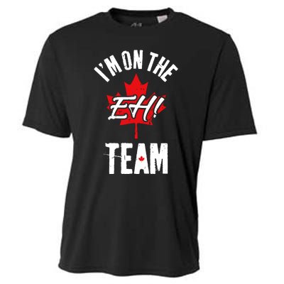 Im On The Eh Team Sports Funny Happy Canada Day Cooling Performance Crew T-Shirt