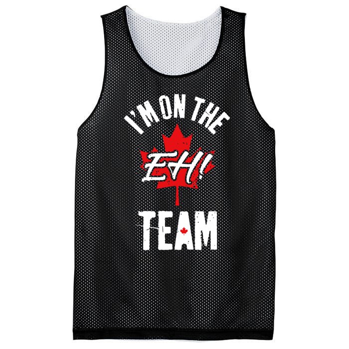 Im On The Eh Team Sports Funny Happy Canada Day Mesh Reversible Basketball Jersey Tank