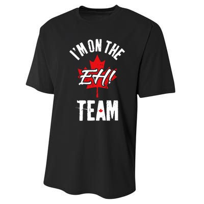 Im On The Eh Team Sports Funny Happy Canada Day Performance Sprint T-Shirt