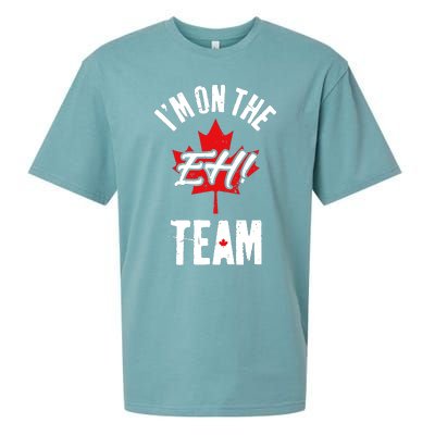 Im On The Eh Team Sports Funny Happy Canada Day Sueded Cloud Jersey T-Shirt