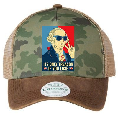Its Only Treason If You Lose George Washington Legacy Tie Dye Trucker Hat