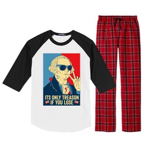 Its Only Treason If You Lose George Washington Raglan Sleeve Pajama Set