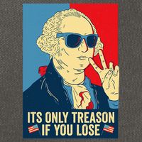Its Only Treason If You Lose George Washington Cotton Canvas Backpack