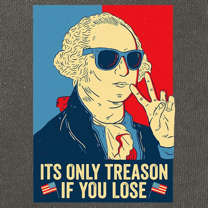 Its Only Treason If You Lose George Washington Cotton Canvas Backpack