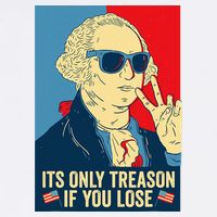 Its Only Treason If You Lose George Washington Sustainable Bucket Hat