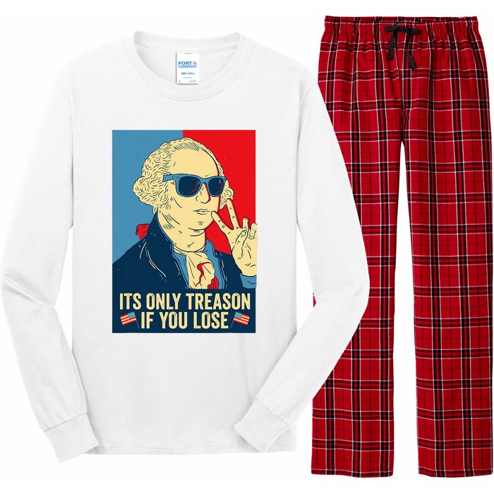 Its Only Treason If You Lose George Washington Long Sleeve Pajama Set