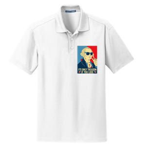 Its Only Treason If You Lose George Washington Dry Zone Grid Polo