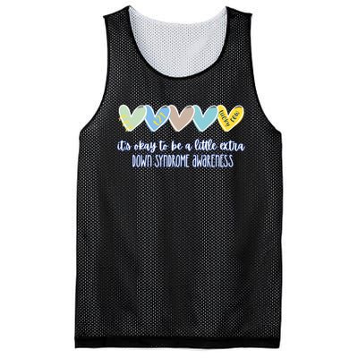 ItS Ok To Be A Little Extra Down Syndrome Awareness Mesh Reversible Basketball Jersey Tank