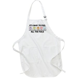 ItS Okay To Feel All The Feels Tal Health Full-Length Apron With Pockets