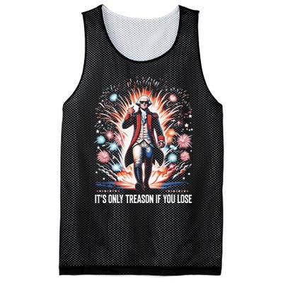 ItS Only Treason If You Lose George Washington 4th July Mesh Reversible Basketball Jersey Tank