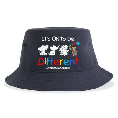 Its Ok To Be Different Autism Awareness Acceptance Wo Sustainable Bucket Hat