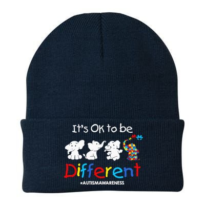 Its Ok To Be Different Autism Awareness Acceptance Wo Knit Cap Winter Beanie