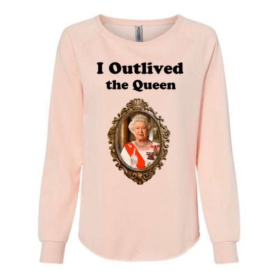 I Outlived The Queen Womens California Wash Sweatshirt