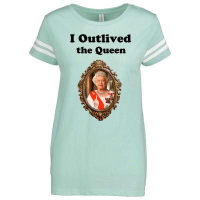 I Outlived The Queen Enza Ladies Jersey Football T-Shirt