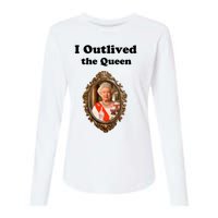 I Outlived The Queen Womens Cotton Relaxed Long Sleeve T-Shirt