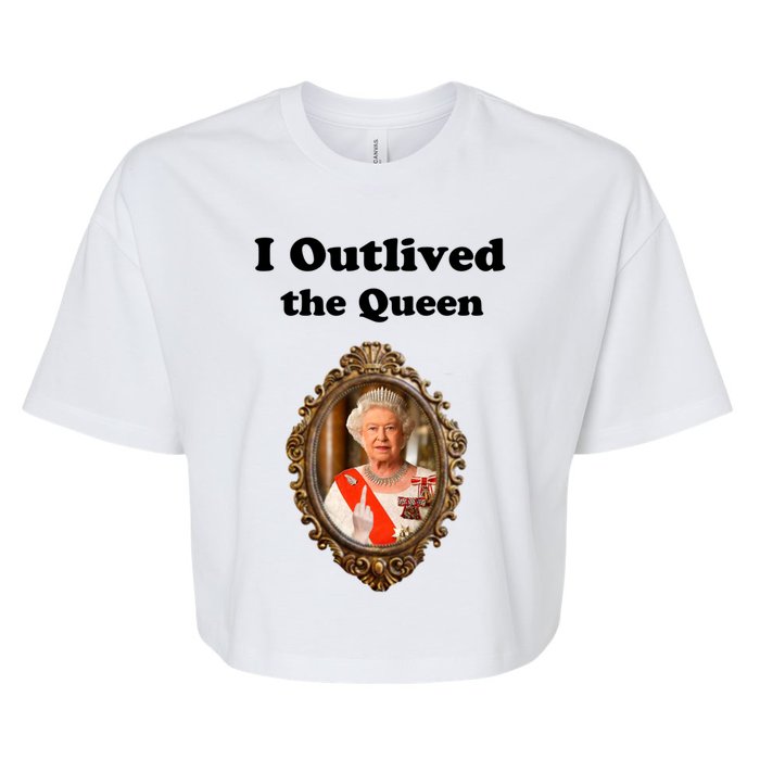 I Outlived The Queen Bella+Canvas Jersey Crop Tee