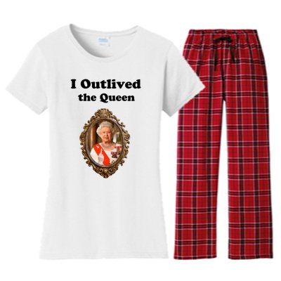 I Outlived The Queen Women's Flannel Pajama Set