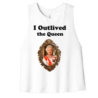 I Outlived The Queen Women's Racerback Cropped Tank