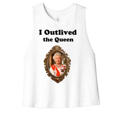 I Outlived The Queen Women's Racerback Cropped Tank