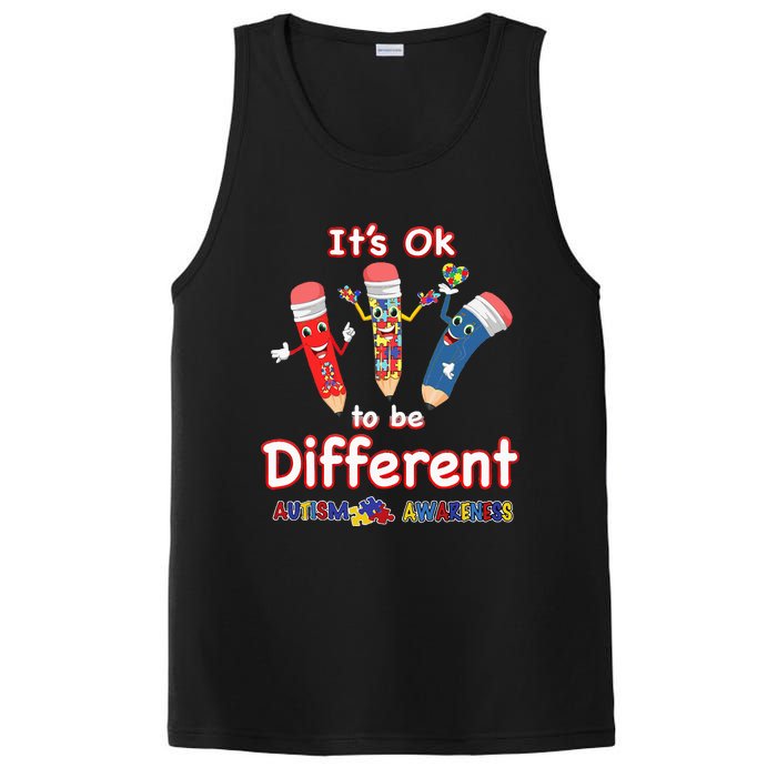 It's OK to be Different Autism Awareness PosiCharge Competitor Tank