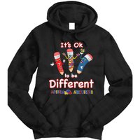 It's OK to be Different Autism Awareness Tie Dye Hoodie