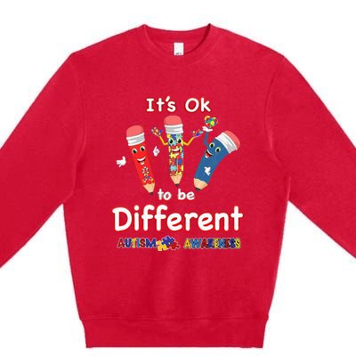 It's OK to be Different Autism Awareness Premium Crewneck Sweatshirt