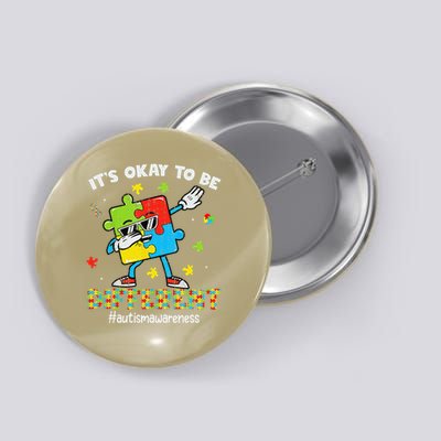 Its Ok To Be Different Dabbing Puzzle Autism Awareness Button