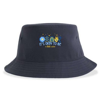 It's Ok To Be A Little Extra World Down Syndrome Sustainable Bucket Hat