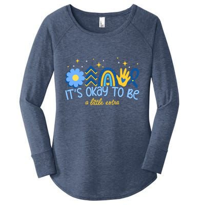 It's Ok To Be A Little Extra World Down Syndrome Women's Perfect Tri Tunic Long Sleeve Shirt