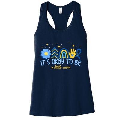 It's Ok To Be A Little Extra World Down Syndrome Womens Tank Top