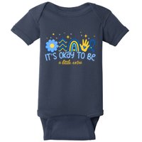 It's Ok To Be A Little Extra World Down Syndrome Baby Bodysuit