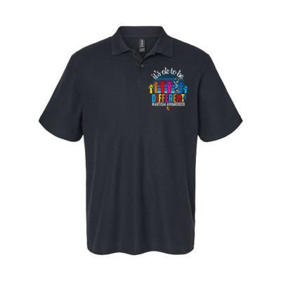 It's Ok To Be Different Autism Awareness Hands Heart Rainbow Softstyle Adult Sport Polo