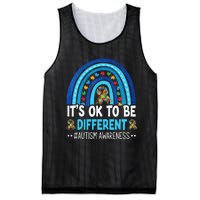 It's OK To Be Different Autism Awareness month Rainbow Mom Mesh Reversible Basketball Jersey Tank