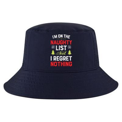 Im On The Naughty List Funny Christmas Xmas Gifts Cool Comfort Performance Bucket Hat