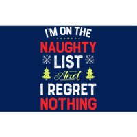 Im On The Naughty List Funny Christmas Xmas Gifts Bumper Sticker