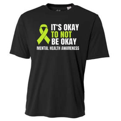 ItS Okay To Not Be Okay Mental Health Ribbon Cooling Performance Crew T-Shirt