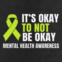ItS Okay To Not Be Okay Mental Health Ribbon Adult Drive Performance Visor