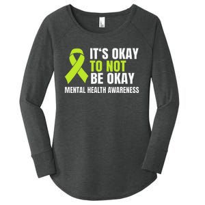 ItS Okay To Not Be Okay Mental Health Ribbon Women's Perfect Tri Tunic Long Sleeve Shirt