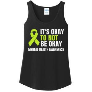 ItS Okay To Not Be Okay Mental Health Ribbon Ladies Essential Tank