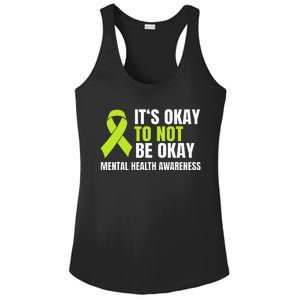 ItS Okay To Not Be Okay Mental Health Ribbon Ladies PosiCharge Competitor Racerback Tank