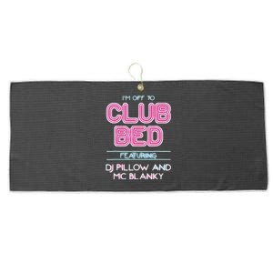 IM Off To Club Bed Featuring Dj Pillow And Mc Blanky Large Microfiber Waffle Golf Towel