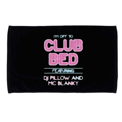 IM Off To Club Bed Featuring Dj Pillow And Mc Blanky Microfiber Hand Towel