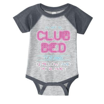 IM Off To Club Bed Featuring Dj Pillow And Mc Blanky Infant Baby Jersey Bodysuit